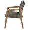 Office Star Products Medium Oak Finish Visitor's Chair with Castillo Metal Memory Foam Seat WD580-K006 - alternate 8