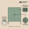 Manhattan Comfort 2-Piece Naomi Accent Cabinet and Storage Cabinet in Green 2-AF067-GR - alternate 4