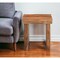 Homeroots 23" Brown Solid Wood Square Live Edge End Table 565308 - alternate 1