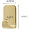 Command Small Metallic Brass Decorative Hook 4 Hooks 5 Strips 17032BR-4ES - alternate 5