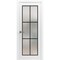 Sartodoors Solid French Door Frosted Glass Planum 2122 White 24x84 Solid Core Modern Interior PLANUM2122ID-WS-24 x 84-Butterfly - alternate 1