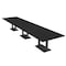 Skutchi Designs Rectangle Conference Table With Power Unit, 48 in W, 192 in L, Black HAR-REC-48X192-DOU.BK-U999ST19-NA - alternate 1