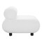 Homeroots 31" White And Black Corduroy And Upholstered Side Chair 564972 - alternate 4