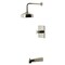 Kingston Brass Single-Handle Pressure Balanced Tub and Shower Faucet, Polished Nickel KB6346DX - alternate 1
