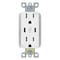 Energetic Lighting Dual Type-C USB Charger White 15 Amp Tamper Resistant Duplex Outlet with Type C Charger EUR-51TCC30 - alternate 1