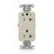 Leviton GFCI Receptacle, Ivory, PBT Polyester D8300-IGI - alternate 1
