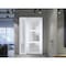 Vdomdoors Front Exterior Prehung FiberGlass Door Frosted Glass / Manux 8552 White Silk / Sidelight and Transo MANUX8552EXD-WS-W30+16 x H80+14-LH - alternate 3