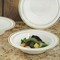 Smarty Had A Party 12 oz. White with Gold Edge Rim Plastic Soup Bowls (120 Bowls), 120PK 111G-CASE - alternate 5