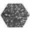 Apollo Tile 9 x 11 in. Matte Charcoal Black Porcelain Hexagon Wall and Floor Tile 8.07 sq ft/case, 16PK HEX88TERBLKA - alternate 1
