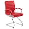 Office Star Products SPX Guest Faux Leather Chair, Red SPX23595C-U9 - alternate 5