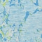 Homeroots 3' X 5' Sky Blue Green And Ivory Striped Washable Indoor Outdoor Area Rug 600924 - alternate 3
