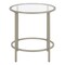 Homeroots 22" Silver And Clear Glass And Steel Round End Table 543830 - alternate 8