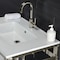 Kingston Brass One-Handle Single-Hole Bathroom Faucet with Deck Plate and Push Pop-Up Drain, Polished Nickel LS821CTLPN - alternate 2
