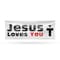 Signmission Jesus Loves You, 18 Inch x 48 Inch, Vinyl Banner B-30709 - alternate 1