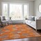 Homeroots 9' X 12' Orange Silver And Peach Polka Dot Washable Indoor Outdoor Area Rug 614687 - alternate 3