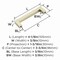 Amerock Monument 3-3/4 inch (96mm) Center-to-Center Golden Champagne Cabinet Pull, 10PK 10VMP36570BBZ - alternate 2