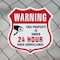 Signmission 24 Hour Surveillance Shield Sign Warning, 6 Inch X 6 Inch, Plastic Sign SHI-P-6-347 - alternate 5