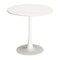 Homeroots 32" White Steel Pedestal Base Round Top Dining Table 572233 - alternate 4