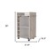Homeroots Light Gray Rolling Bar Cart With Wine Storage 535098 - alternate 3