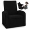 Homeroots Kids Black Comfy Upholstered Recliner Chair with Storage 397760 - alternate 1