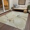 Homeroots 8' X 10' Ivory Gray And Gold Abstract Washable Indoor Outdoor Area Rug 597779 - alternate 2