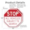 Signmission Stop All Vehicles Subject to Search, 10 inch X 10 inch, Plastic Sign, 2PK OC-P-2PACK-10-284 - alternate 4