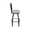 Holland Bar Stool Co Eleanor 30in Swivel Bar Stool with Black Wrinkle Finish, Medium Back and Graph Alpine Seat 880 - alternate 6