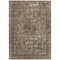 Homeroots 9' X 12' Brown And Denim Blue Medallion Washable Indoor Outdoor Area Rug 616050 - alternate 4