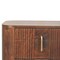 Homeroots 21" Brown Solid Wood Distressed Two Drawer Nightstand 712843 - alternate 6