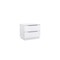Homeroots 20" White Wood Two Drawer Nightstand 719561 - alternate 2