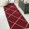Jonathan Y Cole Minimalist Diamond Trellis Red/White 2 ft. x 8 ft. Runner Rug SEU102I-28 - alternate 1