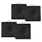 Mytee Products 30 inx30 inx2 in Heavy Duty Outrigger Pad for RV with Recessed Radius Black, 4PK ORP-303020-RRx4 - alternate 1
