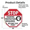 Signmission Stop Hearing Protection Required Be, 18 Inch X 18 Inch, Vinyl Decal OC-D-18-123 - alternate 3