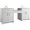 James Martin Vanities Bellshire 84" Dual Vanity Set w/24" Make-Up Counter, Bright White w/3 cm Ethereal Noctis Silestone T 660-VMC84-BW-3ENC - alternate 3