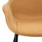 Leisuremod Markley Modern Leather Dining Arm Chair with Metal Legs, Light Brown, 2PK EC26BR2 - alternate 5