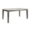 Homeroots 64" White And Gray Marble And Solid Wood Dining Table 319145 - alternate 1
