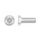 Tamper-Pruf Screws 1/4"-20 x 2 in Torx Flat Tamper Resistant Screw, Plain Finish, 18-8 Stainless Steel, 10 PK 91745 - alternate 1