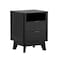 Manhattan Comfort Orlen 2-Drawer Multi-Purpose Nightstand & End Table in Black NS1801-BK - alternate 4