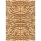 Homeroots 9' X 12' Copper And Tan Animal Print Washable Indoor Outdoor Area Rug 600646 - alternate 3