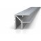Brunner Aluminum Outside Corner Trim 1-1/16" x 1-1/16" for 5/16" material, 6063-T5 12 Feet Satin Anodized G500 S12 - alternate 1