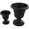 Pure Garden Outdoor Planter 2-Pack Large & Small Urn Planters Plastic Plant Pots for Indoor or Outdoor 50-LG1432 - alternate 7
