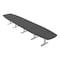 Skutchi Designs Arc Boat Conference Table With Power, 48 in W, 240 in L HAR-ABOT-48X240-T-WA7949-NA - alternate 1