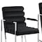 Homeroots Set of Two Tufted Black And Silver Metallic Upholstered Velvet Dining Arm Chairs 545054 - alternate 4