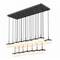 Z-Lite Renaud Matte Black 23 Light Linear Chandelier 827P6-23L-MB-LED - alternate 3