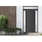 Vdomdoors Front Exterior Prehung Metal-Plastic Door, Manux 8111 Antracite Grey, 2 Side and Top Sidelite Trans MANUX8111EXD-ANT-W14+36+14xH80+14-RH - alternate 1