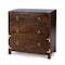 Homeroots 28" Brown Solid Wood Three Drawer Dresser 389787 - alternate 4