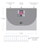 C-Line Products 8-1/2" x 11" Smoke Horizontal 13-Pocket Expanding File, 12EA/DS 48311-DS - alternate 3