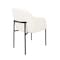 Manhattan Comfort Loft Metal Vegan Leather Armchair in Ivory - Set of 2 DC1535-3 - alternate 5