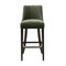 Manhattan Comfort Beever Chenille Wood Upholstered Barstool in Forest Green BS027-GR - alternate 5