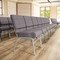 Flash Furniture Gray Fabric Church Chair, PK4 4-XU-CH0221-GY-SV-BAS-GG - alternate 4